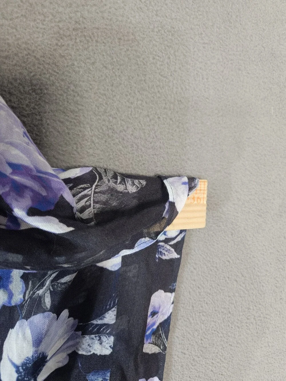 Rebecca Minkoff sheer black purple floral kimono Midnight Garden ruana wrap NWT